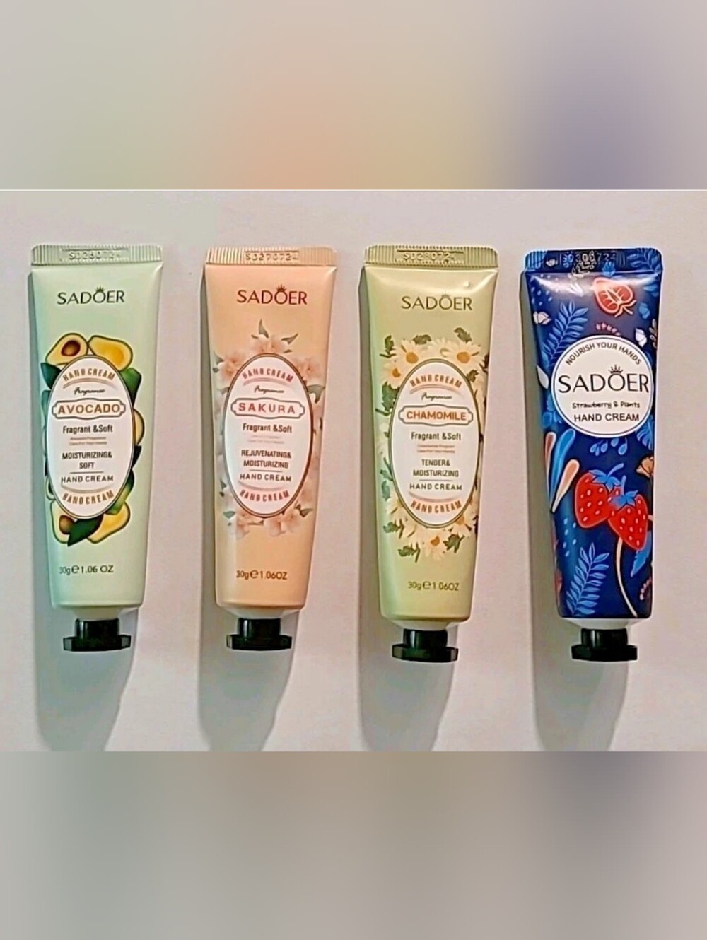 Sadoer Fragrant Moisturizing Hand Cream Set Of 4 30 Grams New